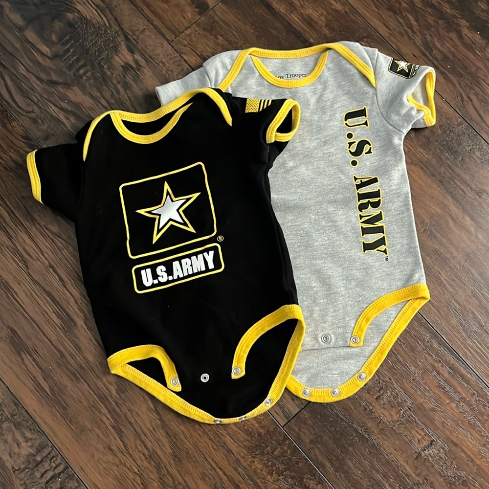 Set of 2 US Army onesies